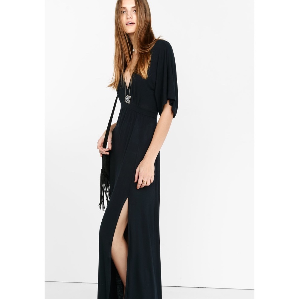 Express kimono sleeve maxi dress.